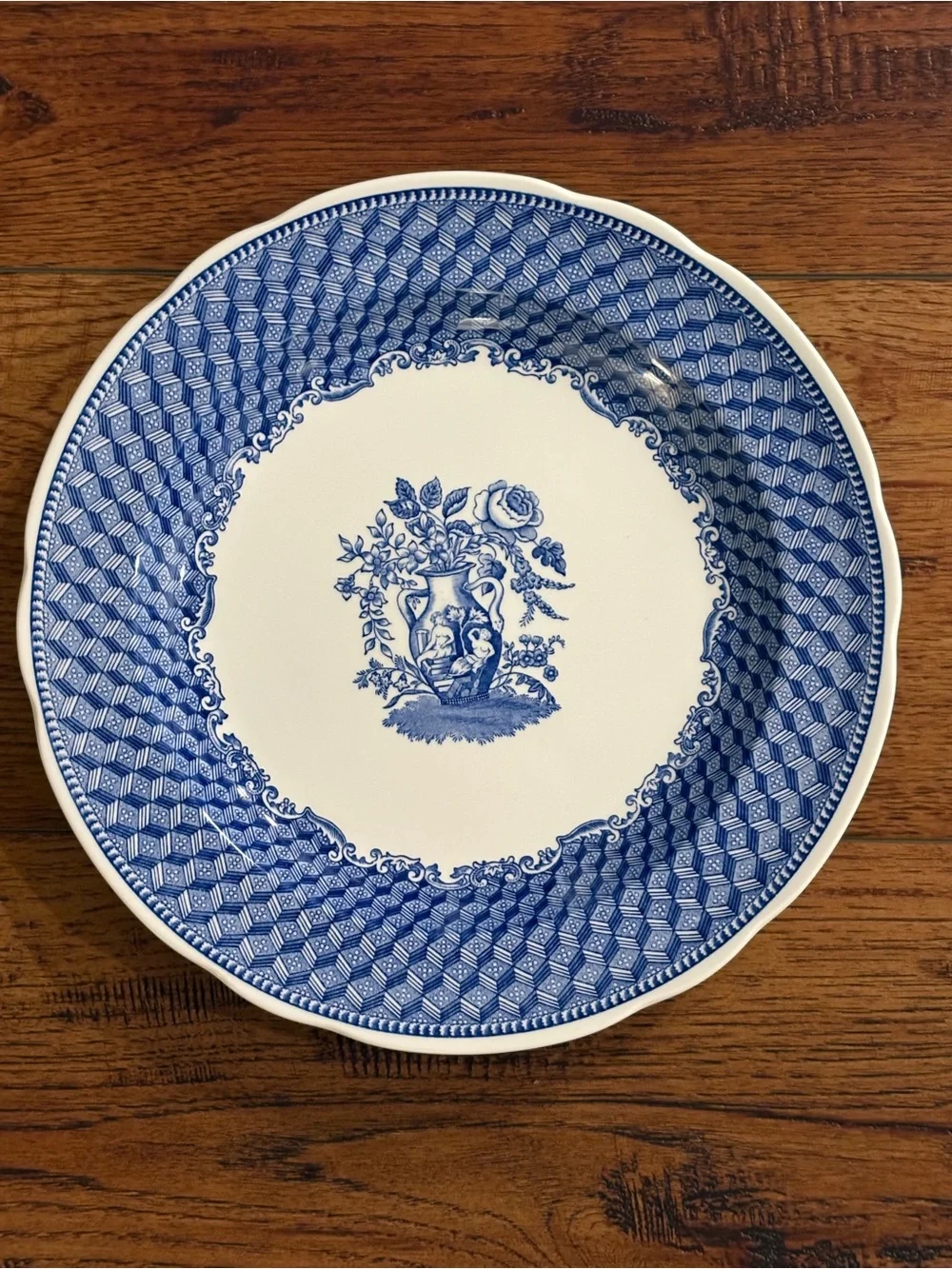 Spode Blue Room Portland Vase Transferware Dinner Plate England 10.5”